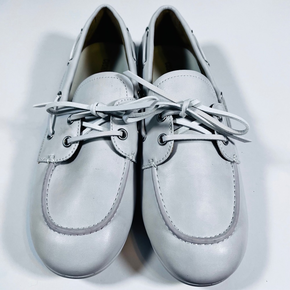 Cushionaire Anchor Boat Shoes‎ White Slip On Comfort Casual NWOT Size 10